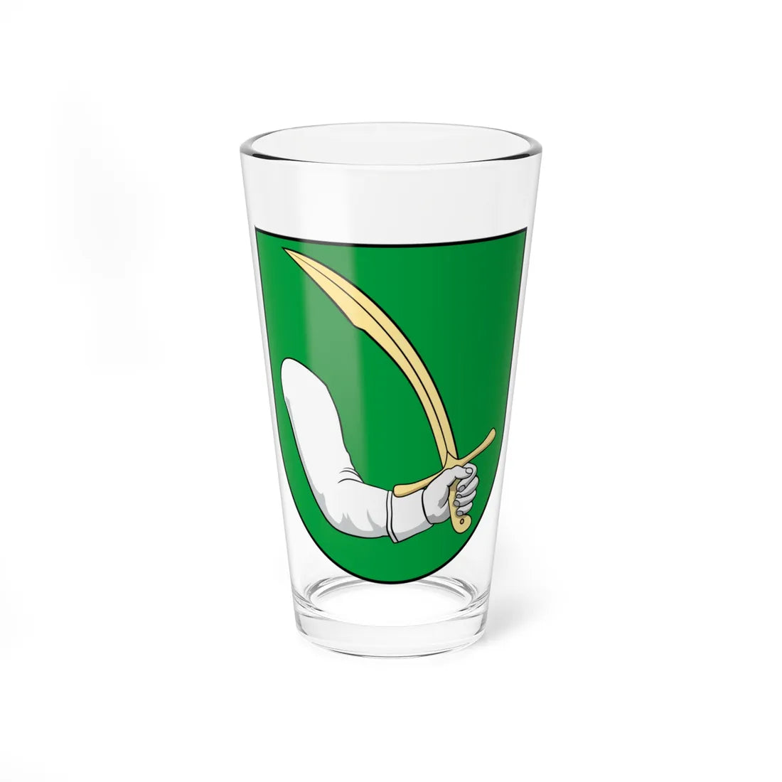 Coa Slovakia Town Nemeskosút (Slovakia) (Coat of Arms) Pint Glass 16oz 16oz - Go Mug Yourself