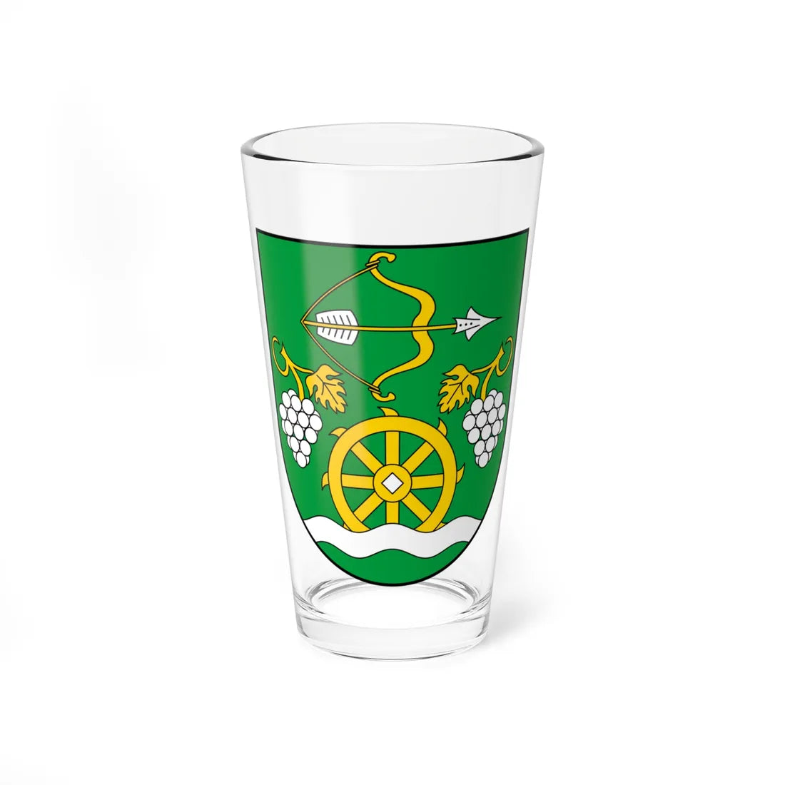Coa Slovakia Town Nyitranagykér (Slovakia) (Coat of Arms) Pint Glass 16oz 16oz - Go Mug Yourself