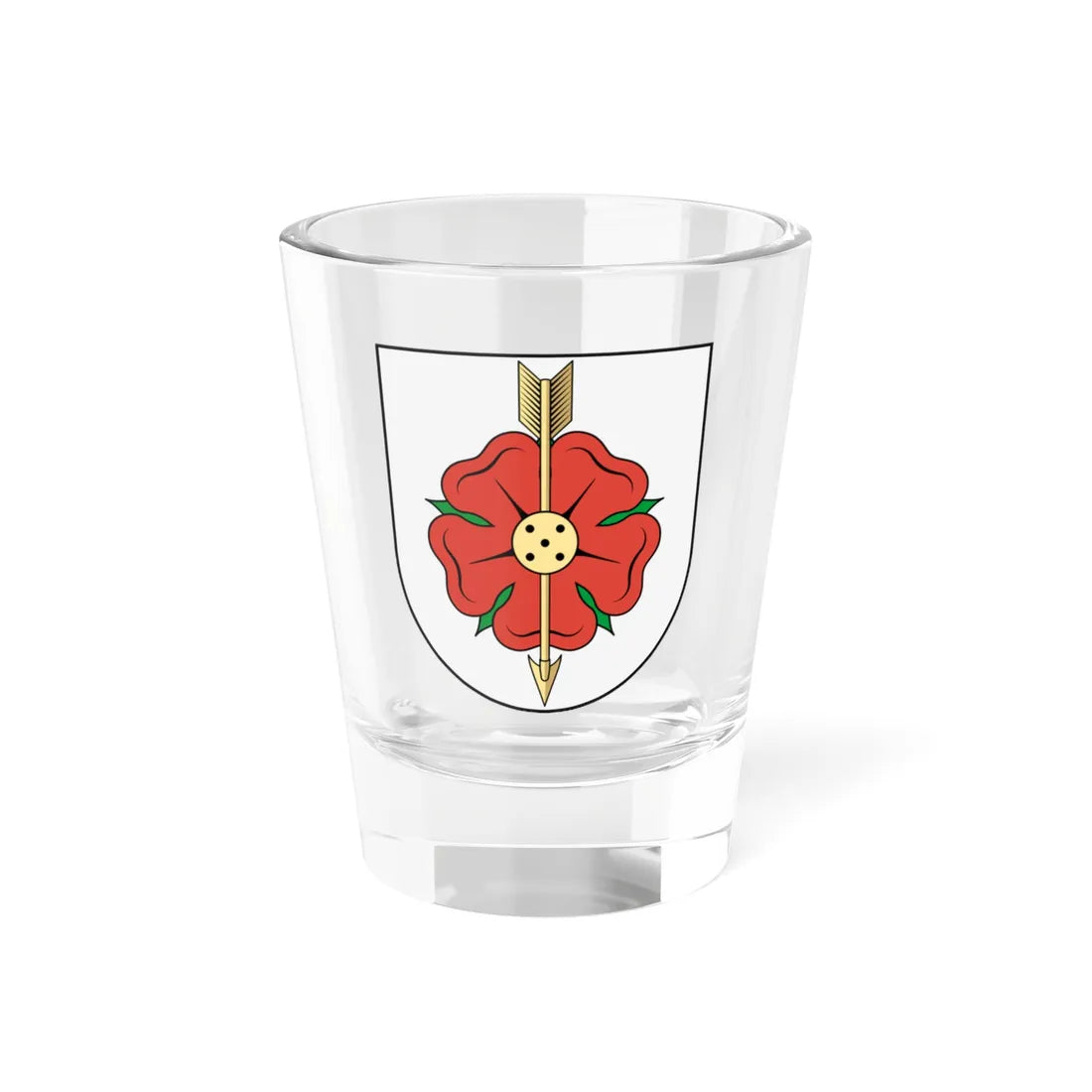 Coa Slovakia Town Rózsahegy (Slovakia) (Coat of Arms) Shot Glass 1.5oz 1.5oz - Go Mug Yourself