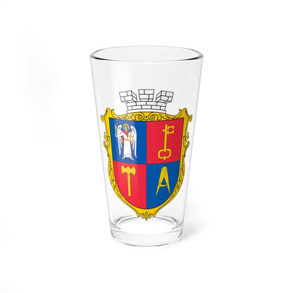 COA Solomianskyi Kyiv Ukraine UHT (Ukraine) (Coat of Arms) Pint Glass 16oz 16oz - Go Mug Yourself