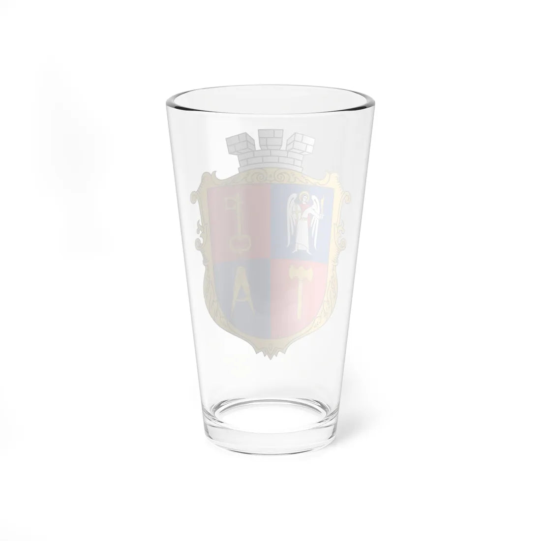 COA Solomianskyi Kyiv Ukraine UHT (Ukraine) (Coat of Arms) Pint Glass 16oz - Go Mug Yourself