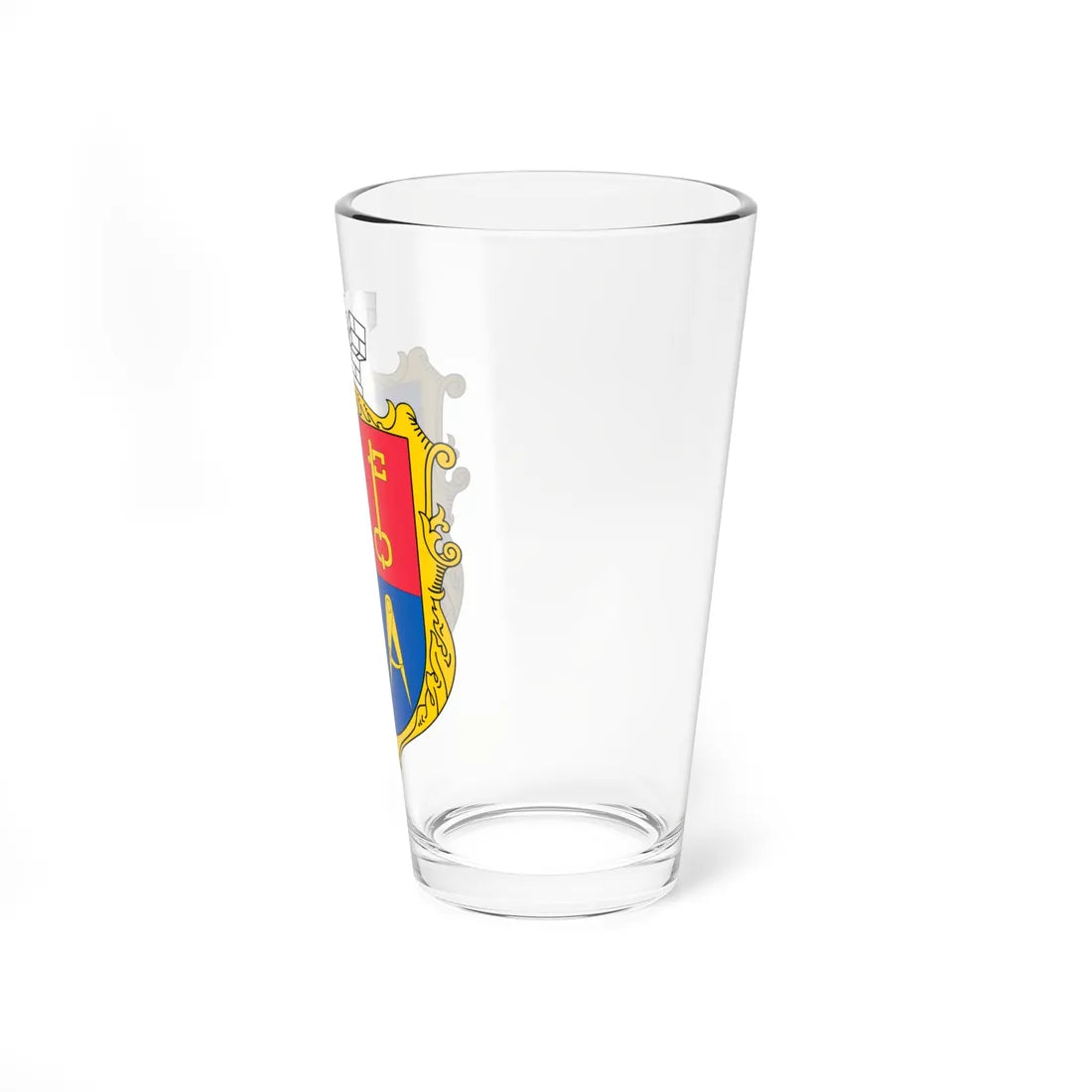 COA Solomianskyi Kyiv Ukraine UHT (Ukraine) (Coat of Arms) Pint Glass 16oz - Go Mug Yourself