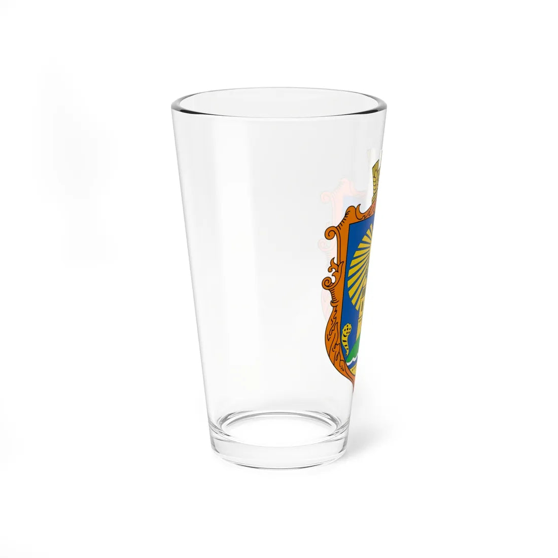 COA Sophiivska Borshchahivka Kyivska Ukraine UHT (Ukraine) (Coat of Arms) Pint Glass 16oz - Go Mug Yourself