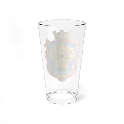 COA Sophiivska Borshchahivka Kyivska Ukraine UHT (Ukraine) (Coat of Arms) Pint Glass 16oz - Go Mug Yourself