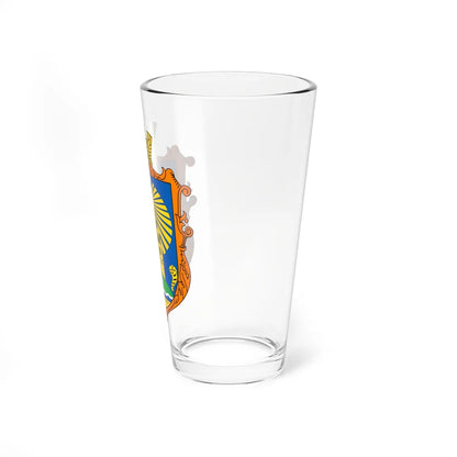COA Sophiivska Borshchahivka Kyivska Ukraine UHT (Ukraine) (Coat of Arms) Pint Glass 16oz - Go Mug Yourself