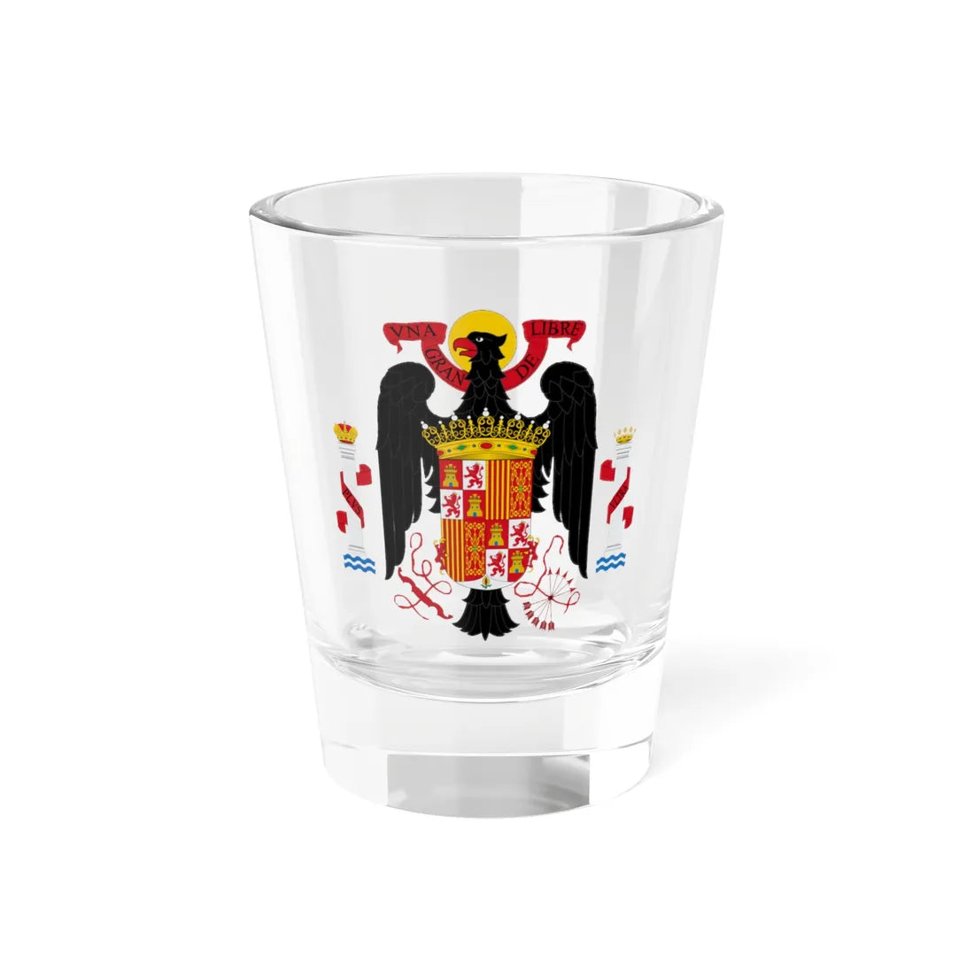 COA Spain 1945 1977 (Spain) (Coat of Arms) Shot Glass 1.5oz 1.5oz - Go Mug Yourself