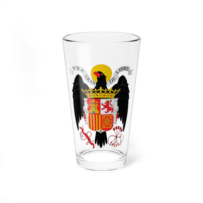 COA Spain under Franco 1938 1945 bureaucratic version (Spain) (Coat of Arms) Pint Glass 16oz 16oz - Go Mug Yourself