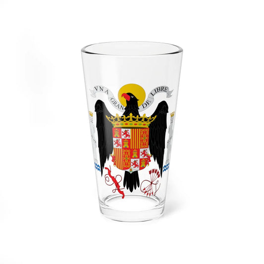 COA Spain under Franco 1938 1945 (Spain) (Coat of Arms) Pint Glass 16oz 16oz - Go Mug Yourself