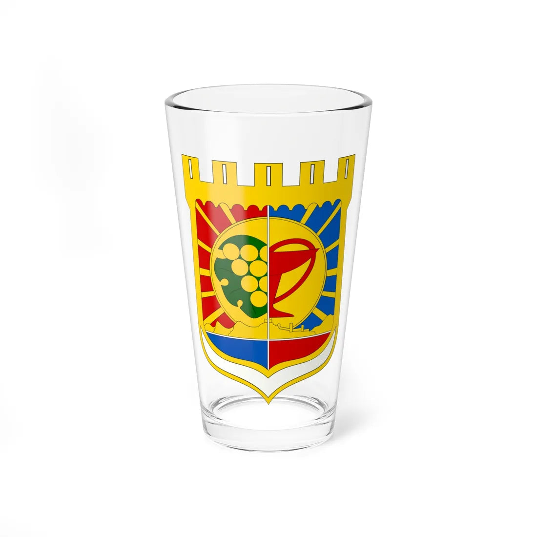 COA Sudak (Ukraine) (Coat of Arms) Pint Glass 16oz 16oz - Go Mug Yourself