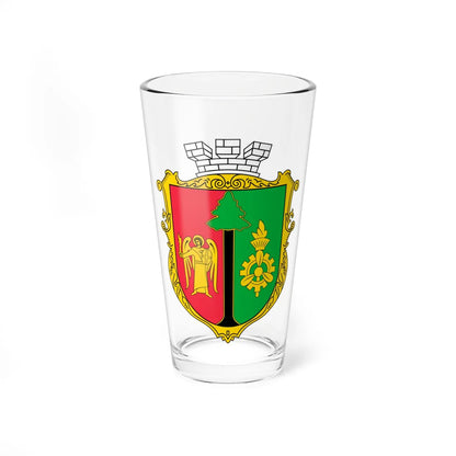 COA Sviatoshynskyi Kyiv Ukraine UHT (Ukraine) (Coat of Arms) Pint Glass 16oz 16oz - Go Mug Yourself