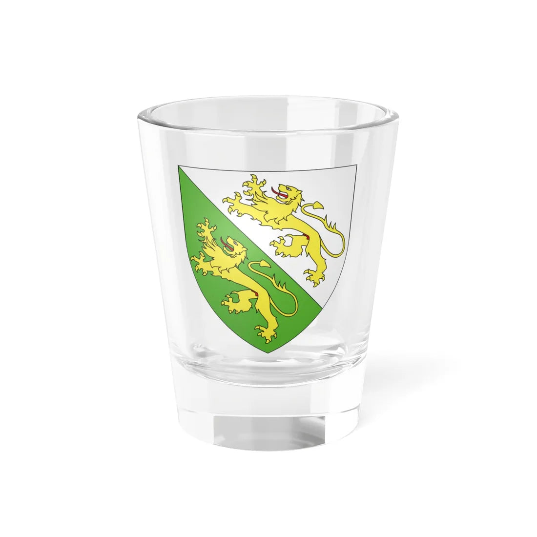 CoA Thurgau Canton (Switzerland) (Coat of Arms) Shot Glass 1.5oz 1.5oz - Go Mug Yourself