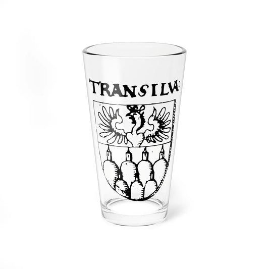 Coa Transylvania Country History v4 (Oman) (Coat of Arms) Pint Glass 16oz 16oz - Go Mug Yourself