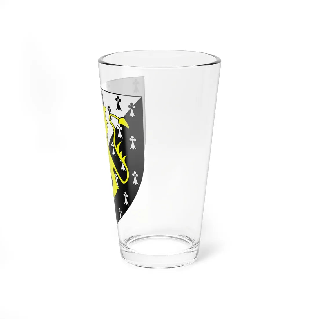 COA Tudor Trevor Lord of Herford (Wales) (Coat of Arms) Pint Glass 16oz - Go Mug Yourself