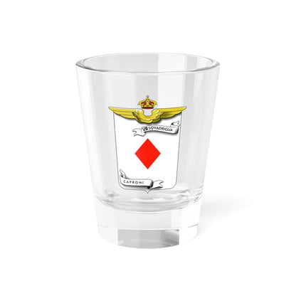CoA VIII Squadriglia Caproni - diamond (Italy) (Coat of Arms) Shot Glass 1.5oz 1.5oz - Go Mug Yourself