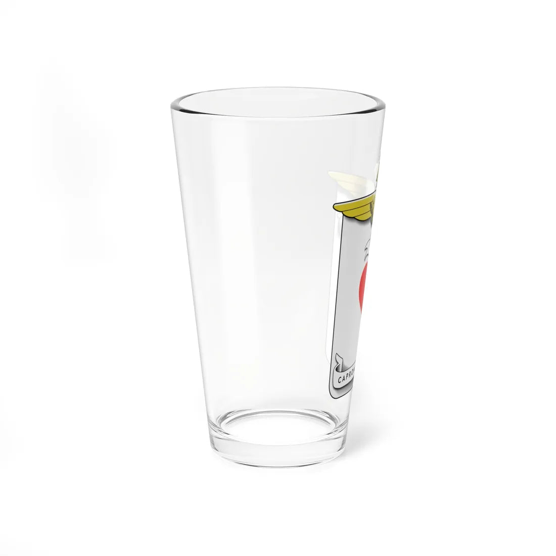 CoA VIII Squadriglia Caproni - heart (Italy) (Coat of Arms) Pint Glass 16oz - Go Mug Yourself