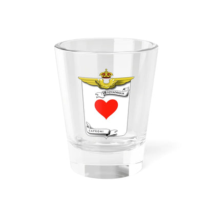 CoA VIII Squadriglia Caproni - heart (Italy) (Coat of Arms) Shot Glass 1.5oz 1.5oz - Go Mug Yourself