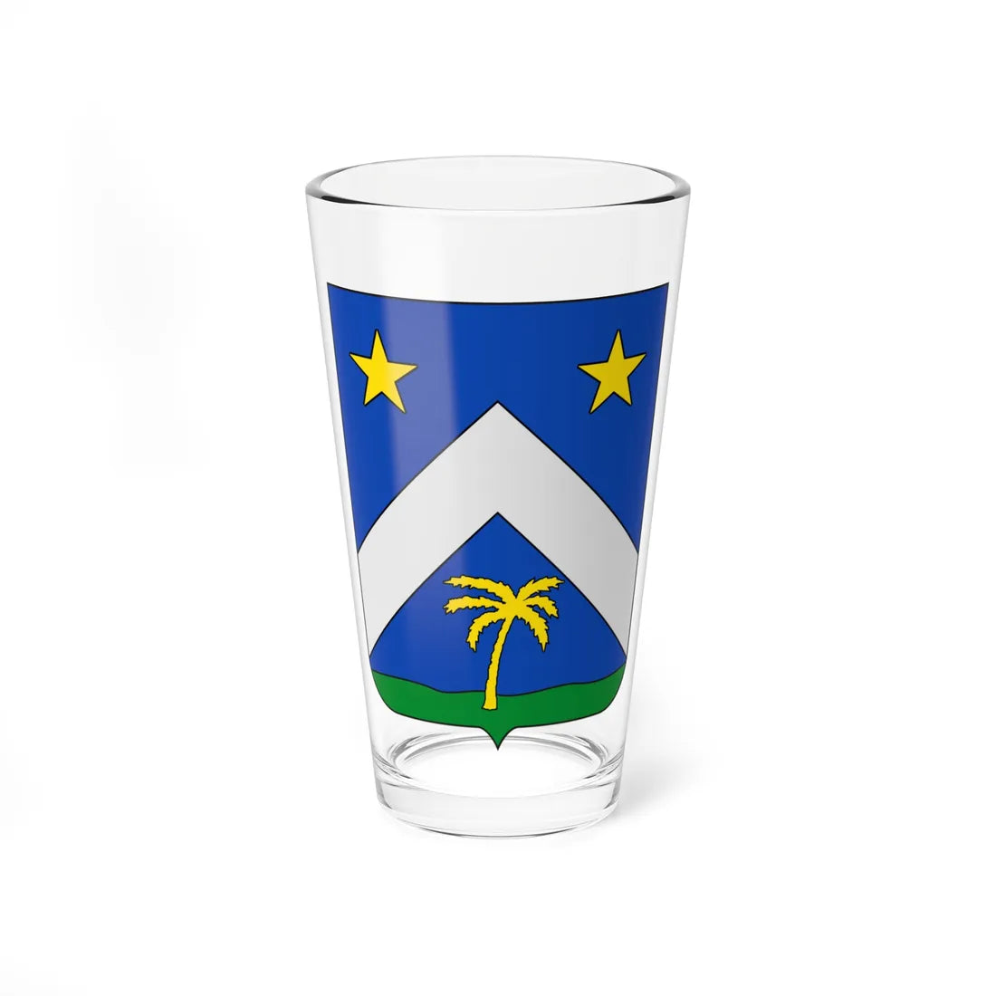 COA Viscount of Abaeté FIAV colors (Brazil) (Coat of Arms) Pint Glass 16oz 16oz - Go Mug Yourself