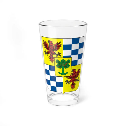 COA Viscount of Aguiar de Toledo (Brazil) (Coat of Arms) Pint Glass 16oz 16oz - Go Mug Yourself