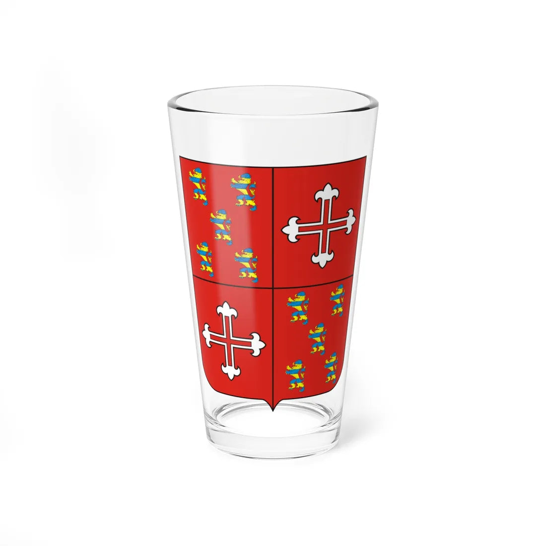 COA Viscount of Entre-Rios (Brazil) (Coat of Arms) Pint Glass 16oz 16oz - Go Mug Yourself