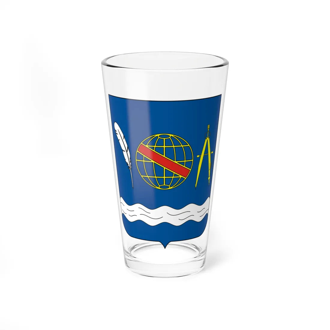 COA Viscount of Rio Branco (Brazil) (Coat of Arms) Pint Glass 16oz 16oz - Go Mug Yourself