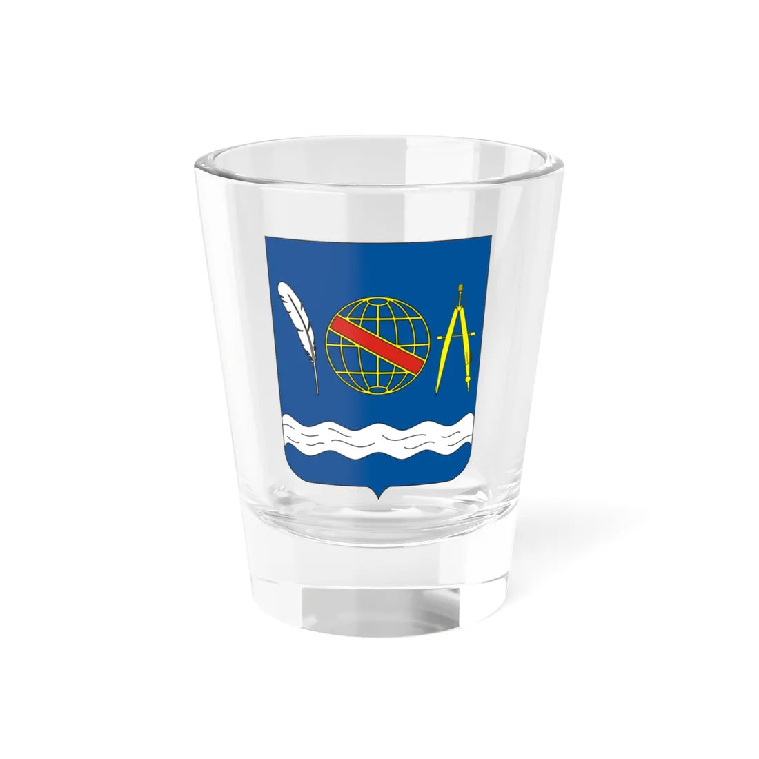 COA Viscount of Rio Branco (Brazil) (Coat of Arms) Shot Glass 1.5oz 1.5oz - Go Mug Yourself