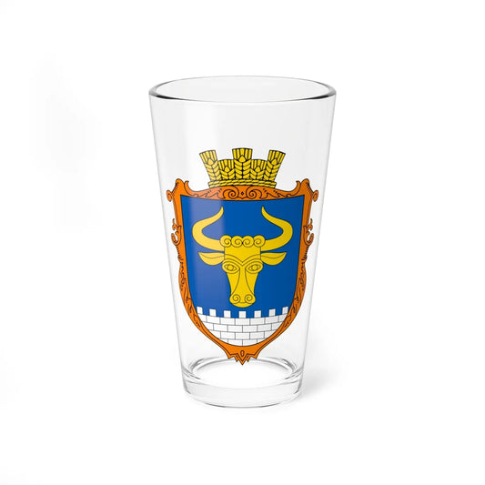 COA Zavorychi Kyivska Ukraine UHT (Ukraine) (Coat of Arms) Pint Glass 16oz 16oz - Go Mug Yourself