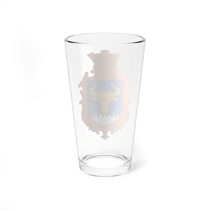 COA Zavorychi Kyivska Ukraine (Ukraine) (Coat of Arms) Pint Glass 16oz - Go Mug Yourself