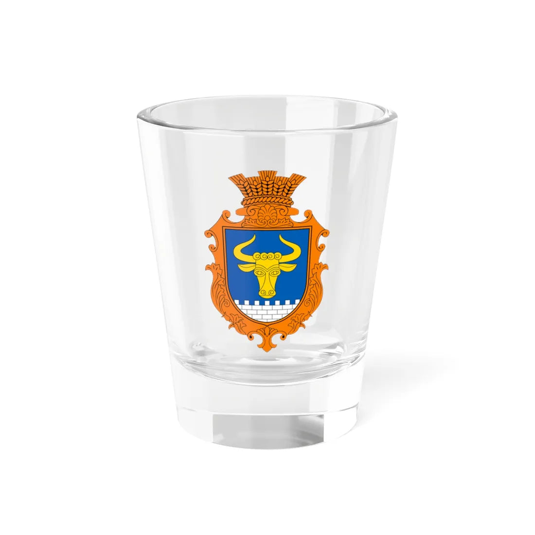 COA Zavorychi Kyivska Ukraine (Ukraine) (Coat of Arms) Shot Glass 1.5oz 1.5oz - Go Mug Yourself