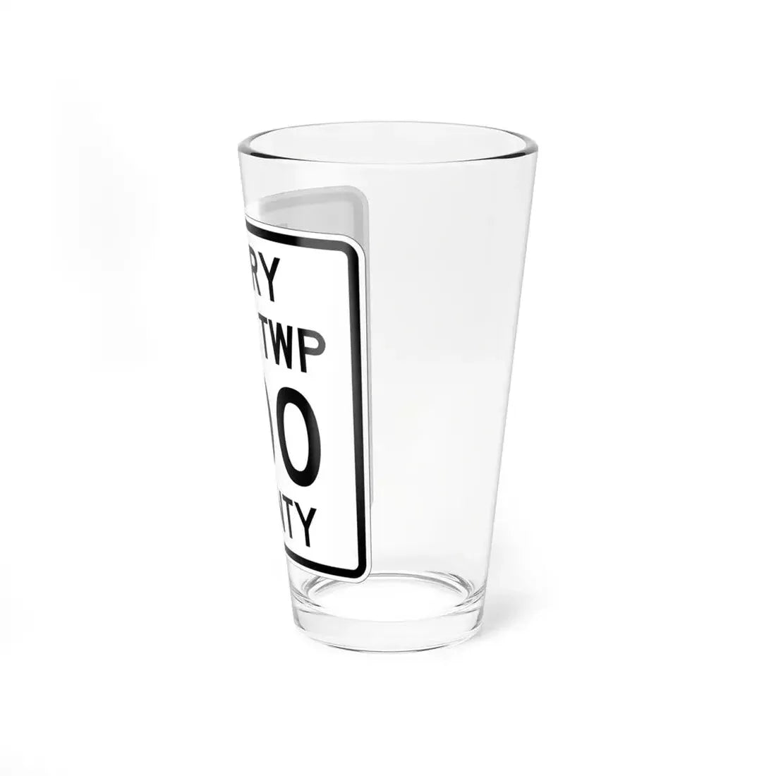 Coal Township Perry County Ohio route shield template (Ohio) (Road Sign) Pint Glss 16oz - Go Mug Yourself