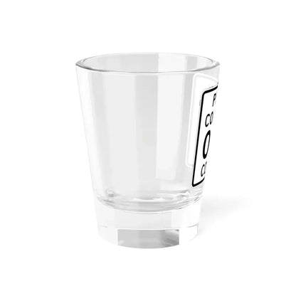 Coal Township Perry County Ohio route shield template (Ohio) (Road Sign) Shot Glass 1.5oz - Go Mug Yourself
