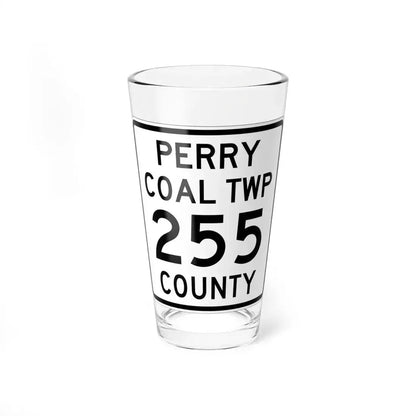 Coal Township Route 255 Perry County Ohio (Ohio) (Road Sign) Pint Glass 16oz 16oz - Go Mug Yourself