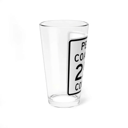 Coal Township Route 255 Perry County Ohio (Ohio) (Road Sign) Pint Glss 16oz - Go Mug Yourself