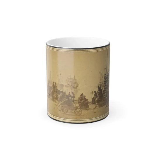 Coaling Admiral Farragut's Fleet at Baton Rouge, Louisiana (U.S. Civil War) Color Changing Coffee Mug 11oz Default Title 11oz - Go Mug Yourself