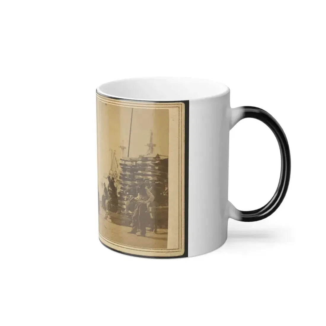 Coaling Admiral Farragut's Fleet at Baton Rouge, Louisiana (U.S. Civil War) Color Changing Coffee Mug 11oz - Go Mug Yourself