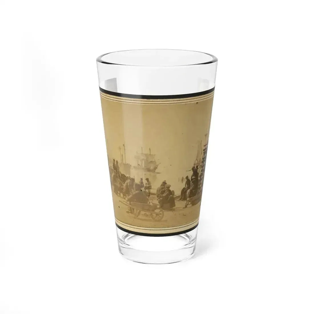 Coaling Admiral Farragut's Fleet At Baton Rouge, Louisiana (U.S. Civil War) Pint Glass 16oz 16oz - Go Mug Yourself