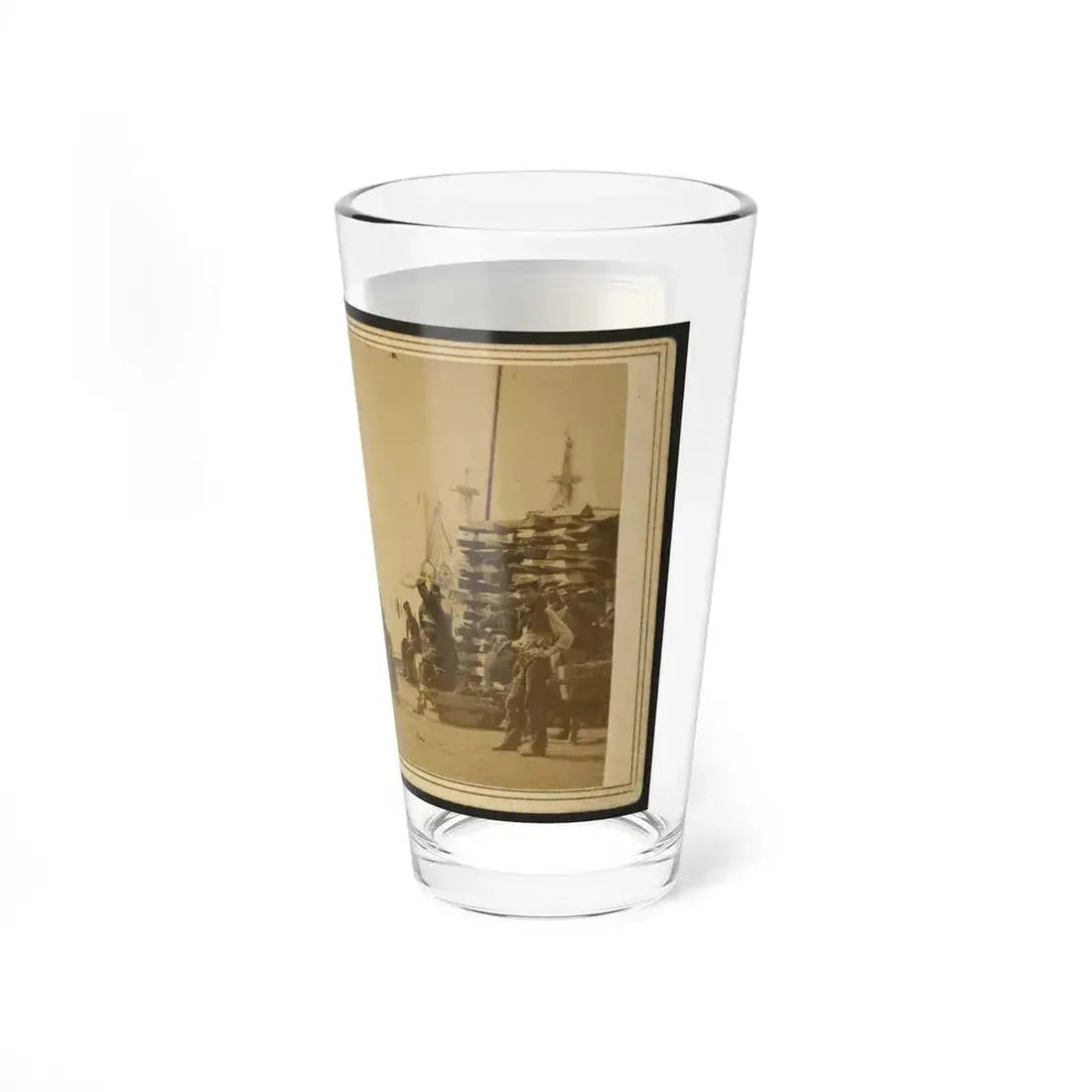 Coaling Admiral Farragut's Fleet At Baton Rouge, Louisiana (U.S. Civil War) Pint Glass 16oz - Go Mug Yourself