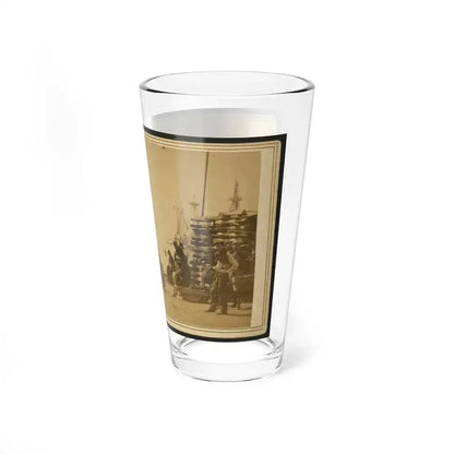 Coaling Admiral Farragut's Fleet At Baton Rouge, Louisiana (U.S. Civil War) Pint Glass 16oz - Go Mug Yourself