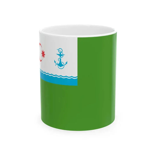 Coast Guard Flag of Azerbaijan (Azerbaijan) White Coffee Mug 11oz - Go Mug Yourself