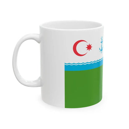 Coast Guard Flag of Azerbaijan (Azerbaijan) White Coffee Mug - Go Mug Yourself
