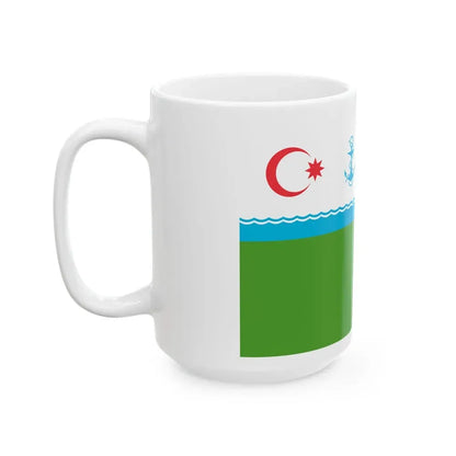 Coast Guard Flag of Azerbaijan (Azerbaijan) White Coffee Mug - Go Mug Yourself