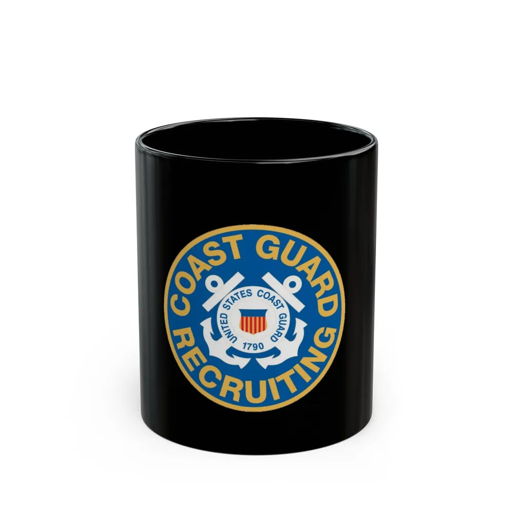 Coast Guard Recruiting (U.S. Coast Guard) Black Coffee Mug-11oz-Go Mug Yourself