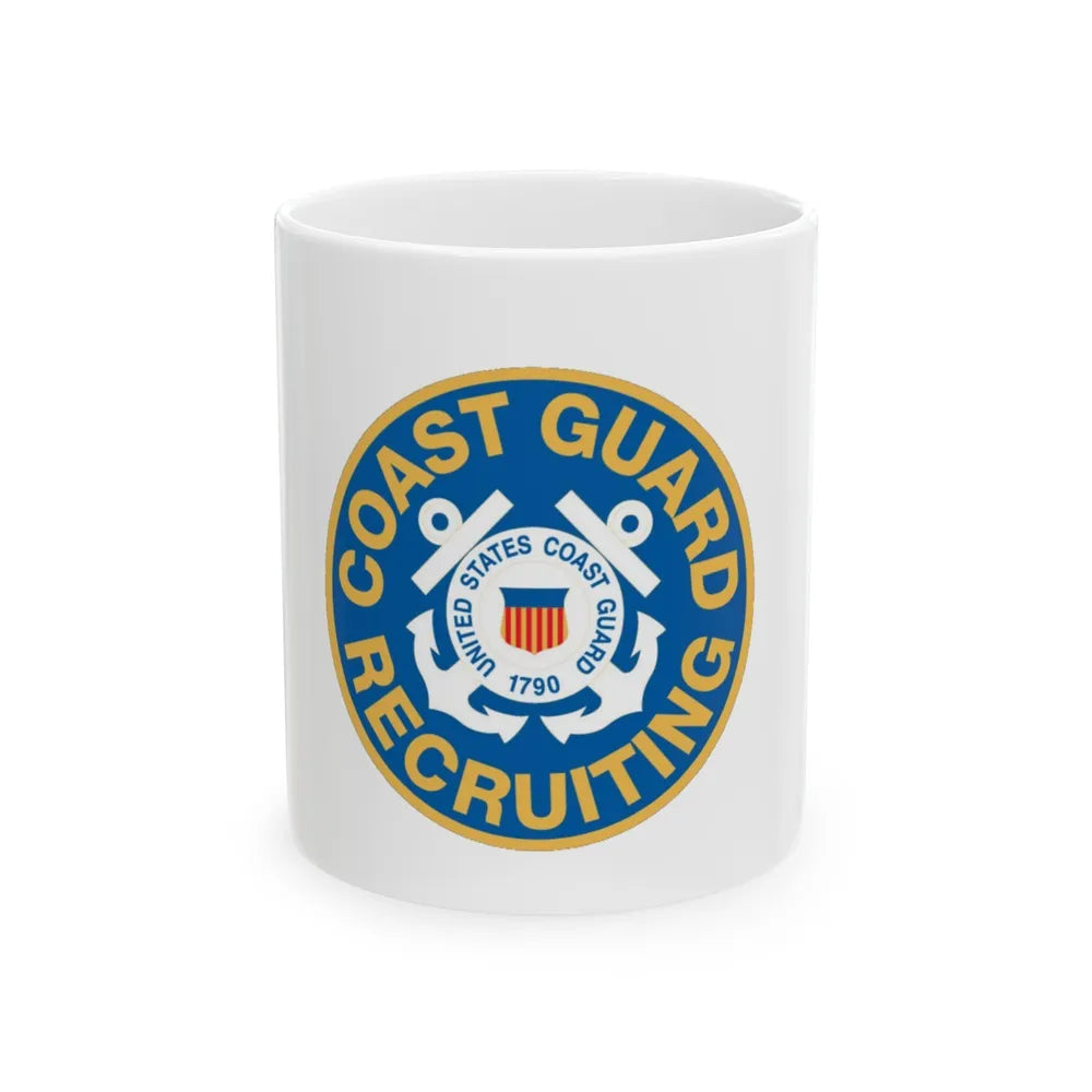 Coast Guard Recruiting (U.S. Coast Guard) White Coffee Mug-11oz-Go Mug Yourself