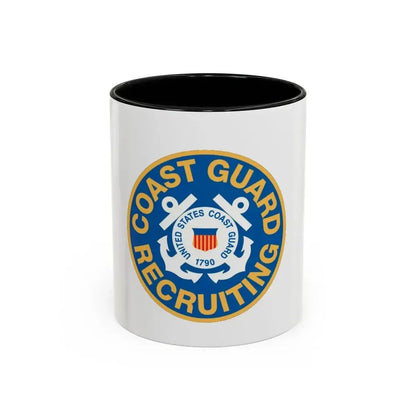 Coast Guard Recruiting (U.S. Coast Guard) Accent Coffee Mug 11oz Black - Go Mug Yourself