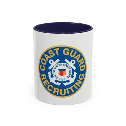 Coast Guard Recruiting (U.S. Coast Guard) Accent Coffee Mug 11oz Navy - Go Mug Yourself