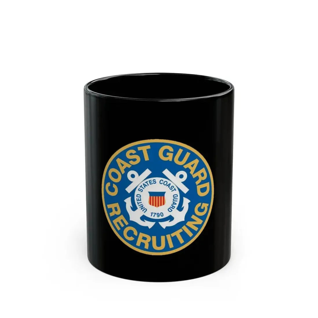 Coast Guard Recruiting (U.S. Coast Guard) Black Coffee Mug 11oz - Go Mug Yourself