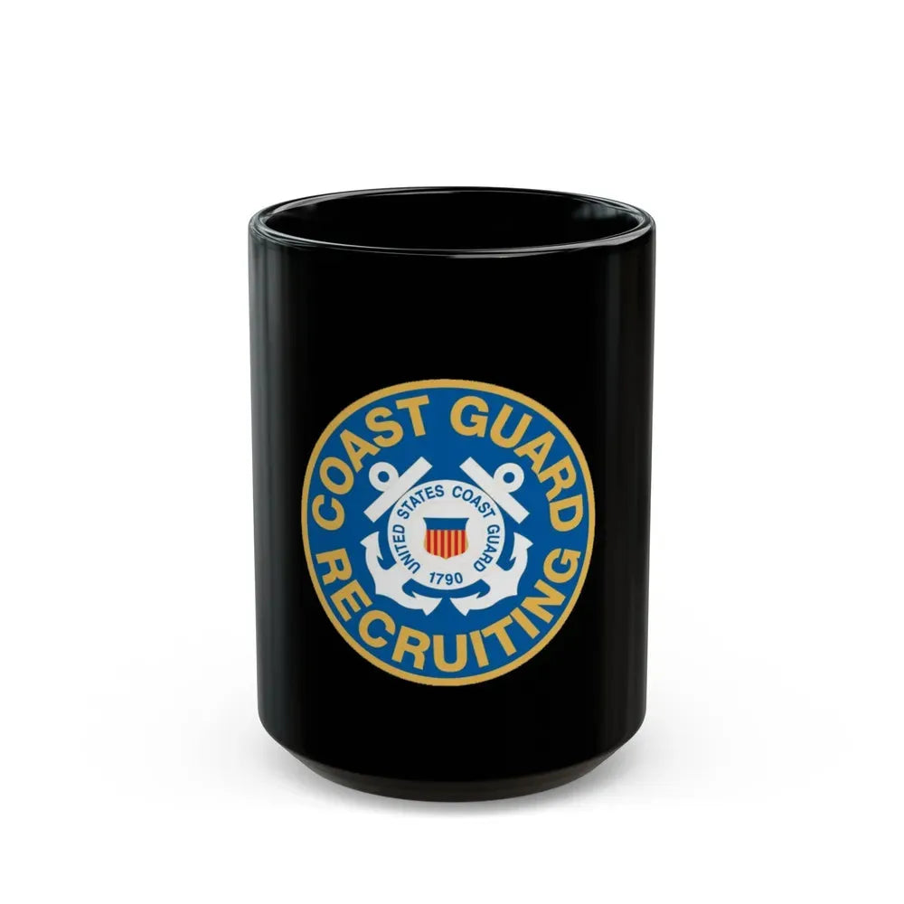Coast Guard Recruiting (U.S. Coast Guard) Black Coffee Mug 15oz - Go Mug Yourself