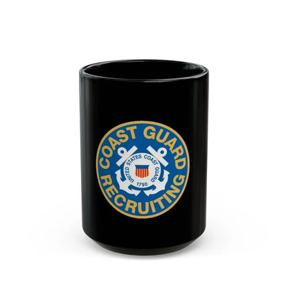 Coast Guard Recruiting (U.S. Coast Guard) Black Coffee Mug 15oz - Go Mug Yourself