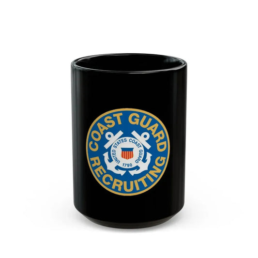 Coast Guard Recruiting (U.S. Coast Guard) Black Coffee Mug 15oz - Go Mug Yourself