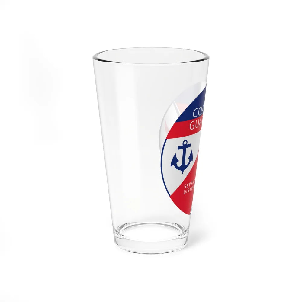 Coast Guard Seventh District (U.S. Coast Guard) Pint Glass 16oz-Go Mug Yourself