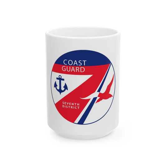 Coast Guard Seventh District (U.S. Coast Guard) White Coffee Mug-15oz-Go Mug Yourself